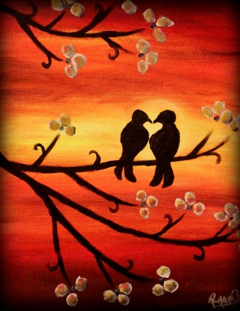 Painting Date at 5 Star Burgers!  (6/17/14)